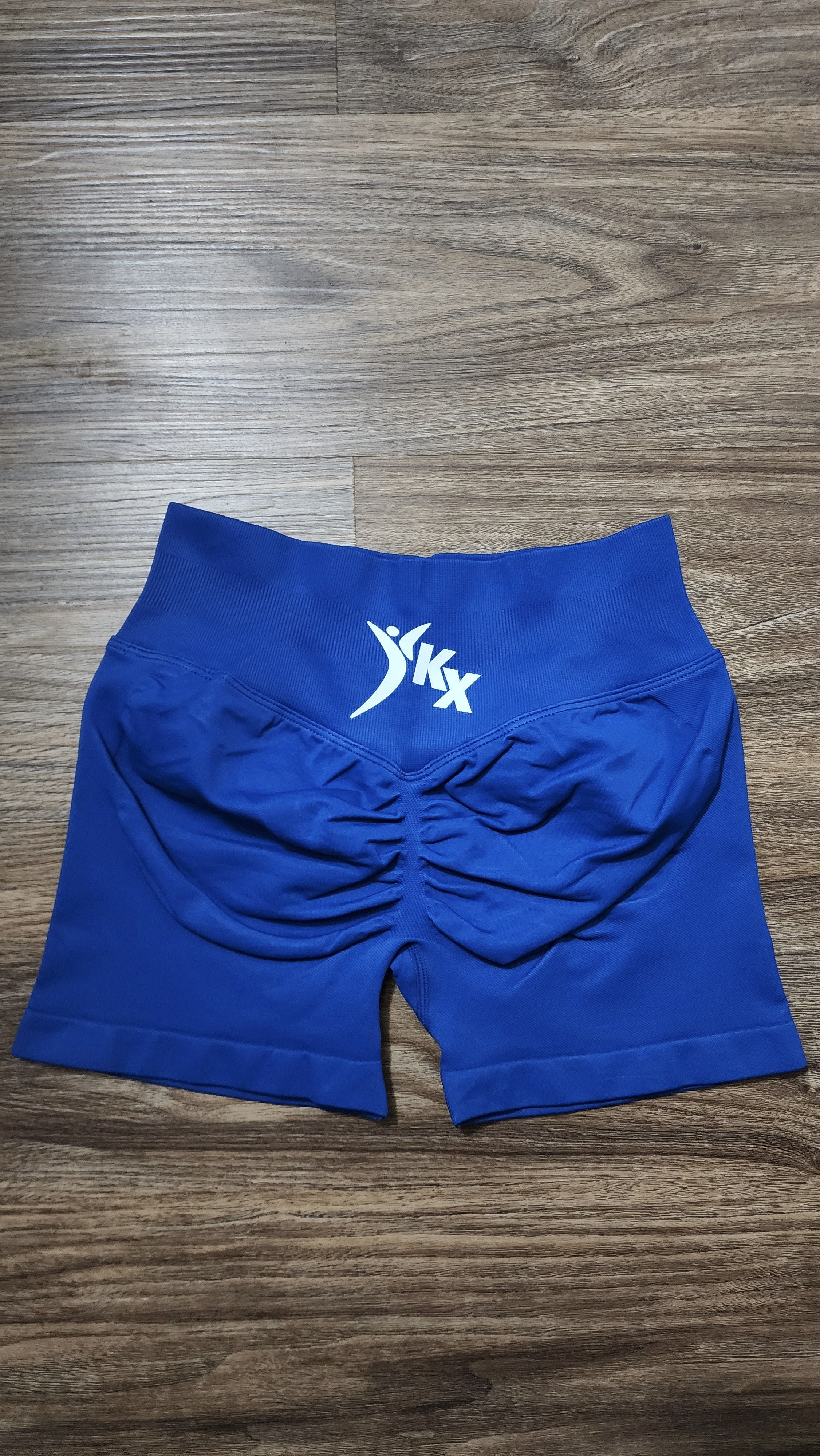 Blue KX Squatproof Shorts - High-Performance Athletic Shorts - Kontraxion Clothing